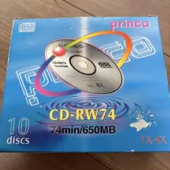 Princo CD-RW74 10枚入り 74分/650MB