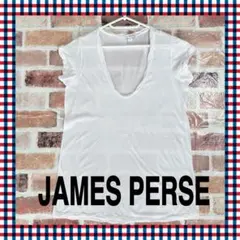 JAMES PERSE Vネック半袖Tシャツ