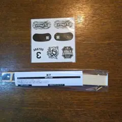 阪神タイガース B-LUCK扇子+シール ブラックダイナマイトシリーズ