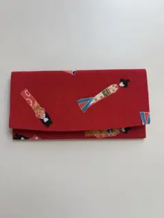 こけし柄　着物用長財布？　チケット入れ？箱入り