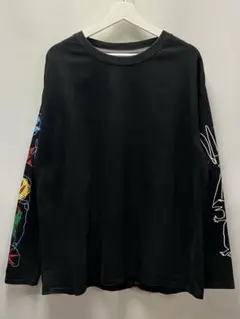 AIVER　爆弾ジョニー　落書き　ロングスリーブ　　Tシャツ