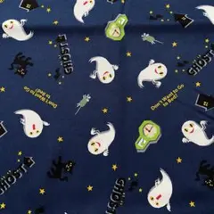 ねないこだれだ オックス 生地 はぎれ ネイビー A 廃盤