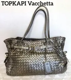 TOPKAPI Vacchetta トートバッグ メタリックグレー