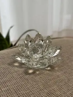 インテリア 置物 パワーストーン　ハスの花