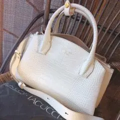 イアクッチ IACUCCI クロコ型押し ショルダーバッグ トートバッグ