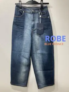 BLUE FRONCE ROBE ツートン配色ワイドデニム　36（S）