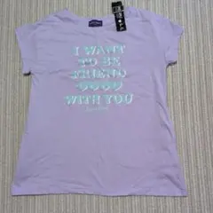 女児　プリントTシャツ 　ライトパープル　150
