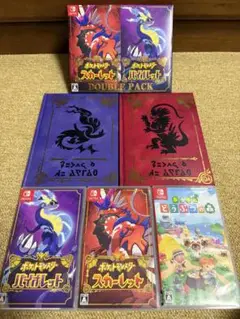 ポケモンSVソフト ダブルパック アートワークス2冊 あつまれどうぶつの森ソフト