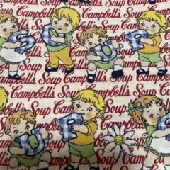 生地　はぎれ　キャンベルスープ