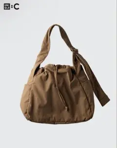 UNIQLO ユニクロ　ソフトパフィーショルダーバッグ　34ブラウン