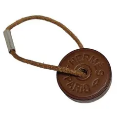 正規品 HERMES エルメス セリエ チャーム キーホルダー ブラウン