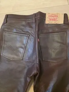 Levi's レザーパンツ ブラウン