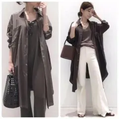 アパルトモン L'Appartement Satin Oversize シャツ