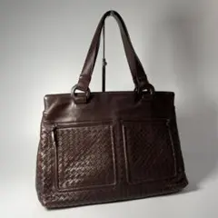 美品 BOTTEGA VENETA イントレチャート トートバッグ