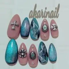 現品価格　ターコイズ×クロムネイル2