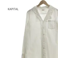 KAPITAL キャピタル 日本製 長袖 ロングシャツ オフホワイト 1