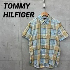 TOMMY HILFIGER トミーヒルフィガー 半袖チェックシャツ M