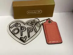 コーチCOACH POPPY ハート型キーホルダー本物