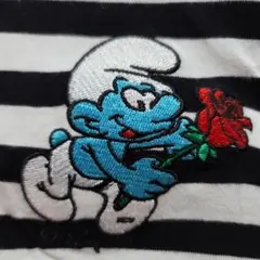 スマーフ The Smurfs ベルギー テレビ アニメ Tシャツ ボーダー