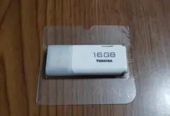 TOSHIBA USBメモリ 16GB USB2.0 キャップ式 ホワイト