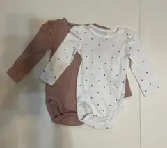 H&M オーガニックコットンロンパース 74