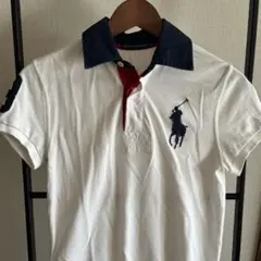 Ralph Lauren ポロシャツ 半袖 ホワイト/ネイビー
