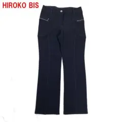 A6683 ヒロコビス ヒロココシノ カジュアルパンツ ストレート 黒 11