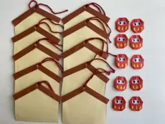 絵馬　製作キット　お正月　だるま　折り紙　色画用紙　10セット