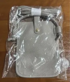 【新品未使用】HABA STYLE スマホショルダーバッグ グレー