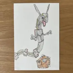 子供が描いた絵のポストカード⑦
