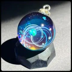 【ハンドメイド】168.宇宙玉チャーム　25mm