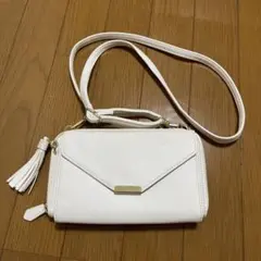 ホワイト お財布ショルダーバッグ