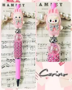 ボールペン ラブブ デコピンク