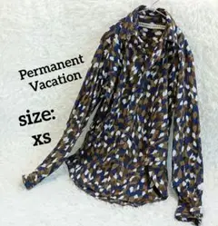 Permanent Vacation リーフ柄 長袖シャツ XS フランス製