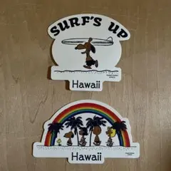 スヌーピー　ハワイ　ステッカー