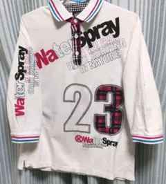 ZAPATEAR 長袖 メンズ ザパティア ポロシャツ 七分袖 古着 XL 柄