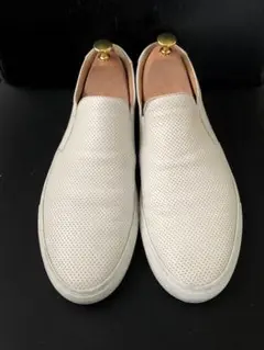 美品　BOEMOS ポエモス　パンチングレザー×スムースレザー　イタリア購入品
