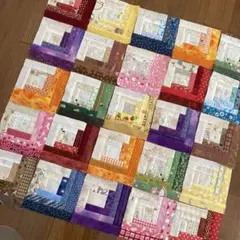 パッチワークキルトトップ　パターン25枚