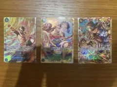 ワンピースカード　ルフィ　サボ　エース　シークレット
