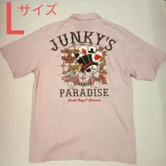 << 新品未使用品 >> JUNKY'S PARADISE 総刺繍 半袖シャツ