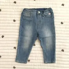 H&M 80㎝ ウォッシュ加工ストレッチデニム