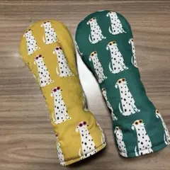 ☆受注作成☆ハンドメイドユーティリティ用ヘッドカバー　グラサンdog 2個セット
