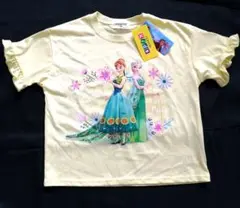 ディズニー　FROZEN　アナと雪の女王　エルサ　アナ　Tシャツ　イエロー