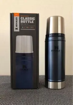 【未使用】 スタンレー クラシック真空ボトル 0.47L(ロイヤルブルー)
