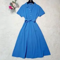 美品✨現行QR　Aライン　ポロラルフローレン　鹿の子　ポロシャツワンピース