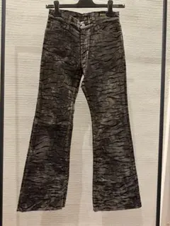 00s japanese label velor flare pants y2k