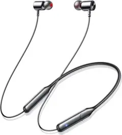 【新品】Bluetoothイヤホン 磁石搭載 二台同時接続可 マイク内蔵 首掛け