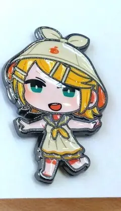 鏡音リン ユキミクサウナピンバッジ