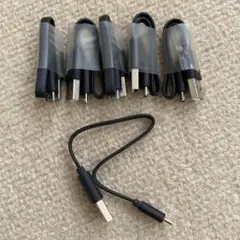 Micro USB Type-B（2.0）　20cm×6本