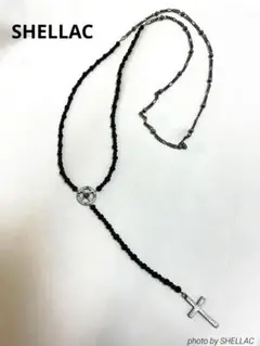 【中古】SHELLAC シェラック ロザリオシルバーネックレス 十字架 黒 2025年最新】SHELLAC ネックレスの人気アイテム - メルカリ